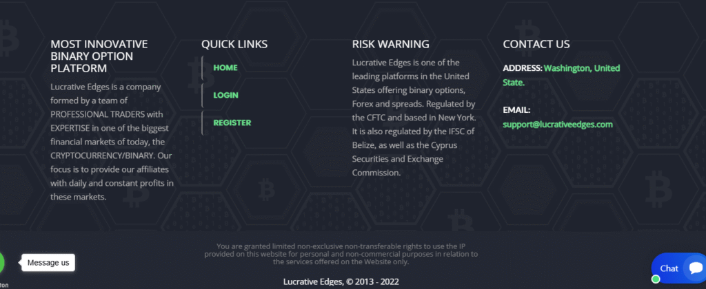Lucrative Edges Regulatory Claims