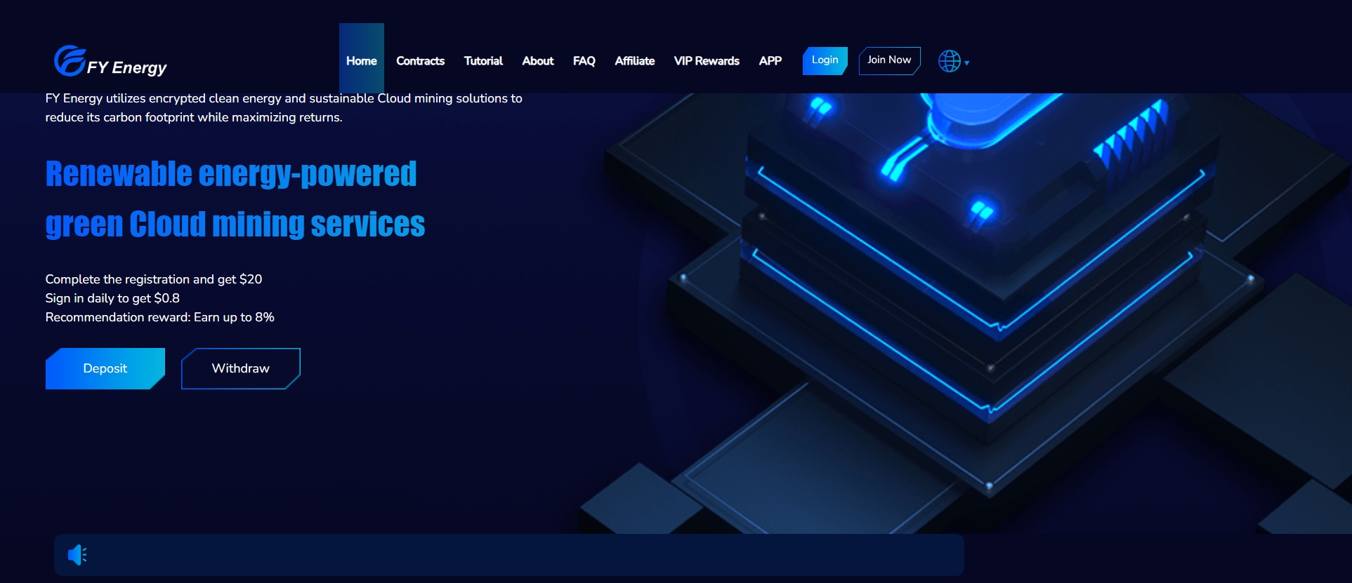 Fyenergy cloud mining scam illustration